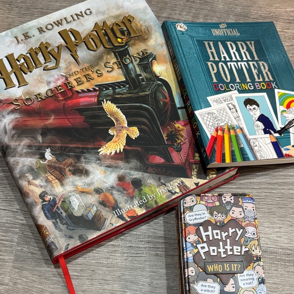 Harry Potter Book Set with Coloring Book